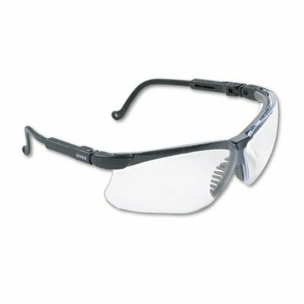 Honeywell Environmental UvexHoney, Genesis Wraparound Safety Glasses, Black Plastic Frame, Clear Lens S3200